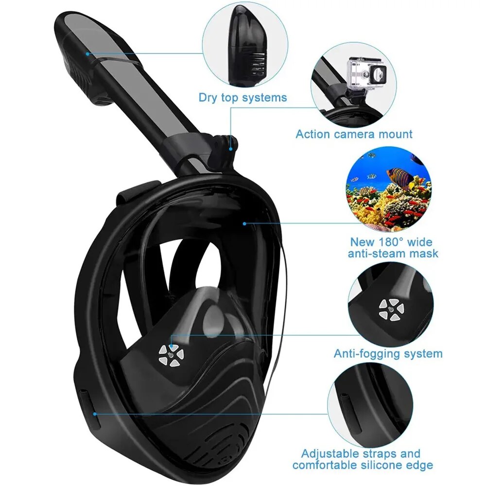 Underwater Snorkeling Full Fac - Freediving Mask Set recensione e prezzo