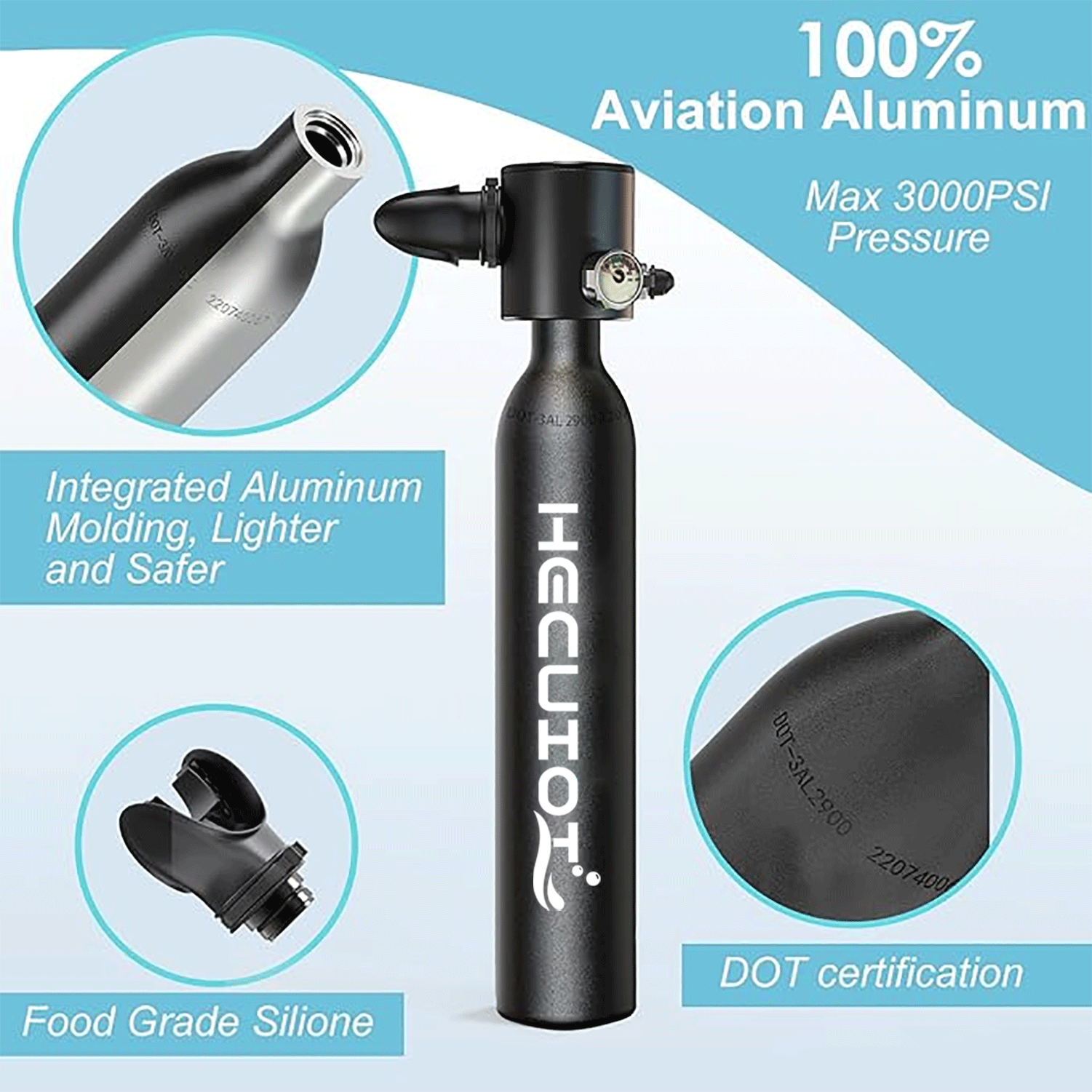 HECUIOI Mini Scuba Tank Diving - Aquatic Diving recensione e prezzo