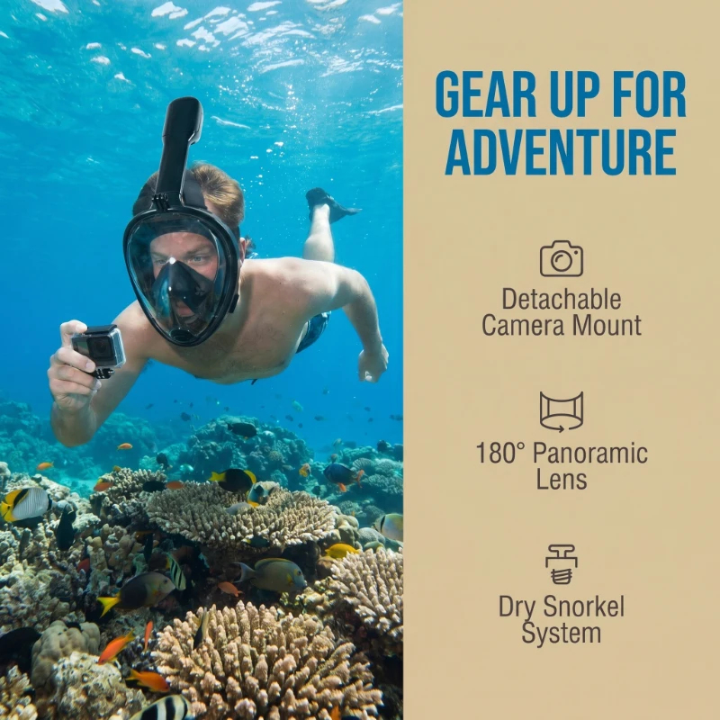 Anti Fog Full Face Snorkeling  - Aquatic Diving recensione e prezzo