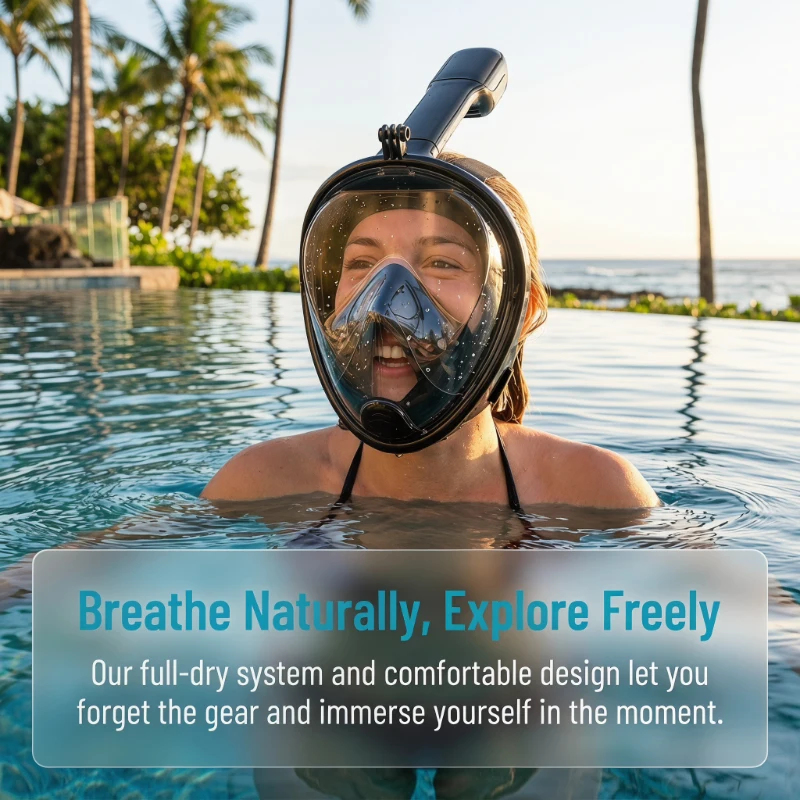 Anti Fog Full Face Snorkeling  - Aquatic Diving recensione e prezzo