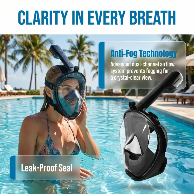 Anti Fog Full Face Snorkeling  - Aquatic Diving recensione e prezzo