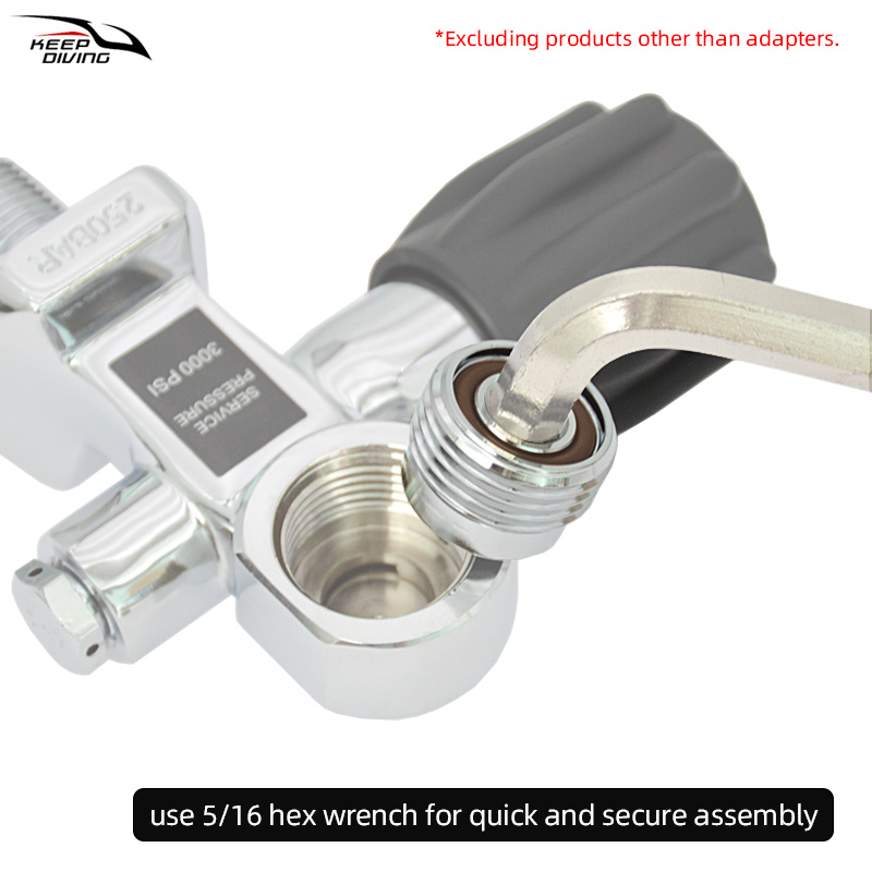 1Pcs DIN to Yoke Adapter Scuba - Aquatic Diving recensione e prezzo
