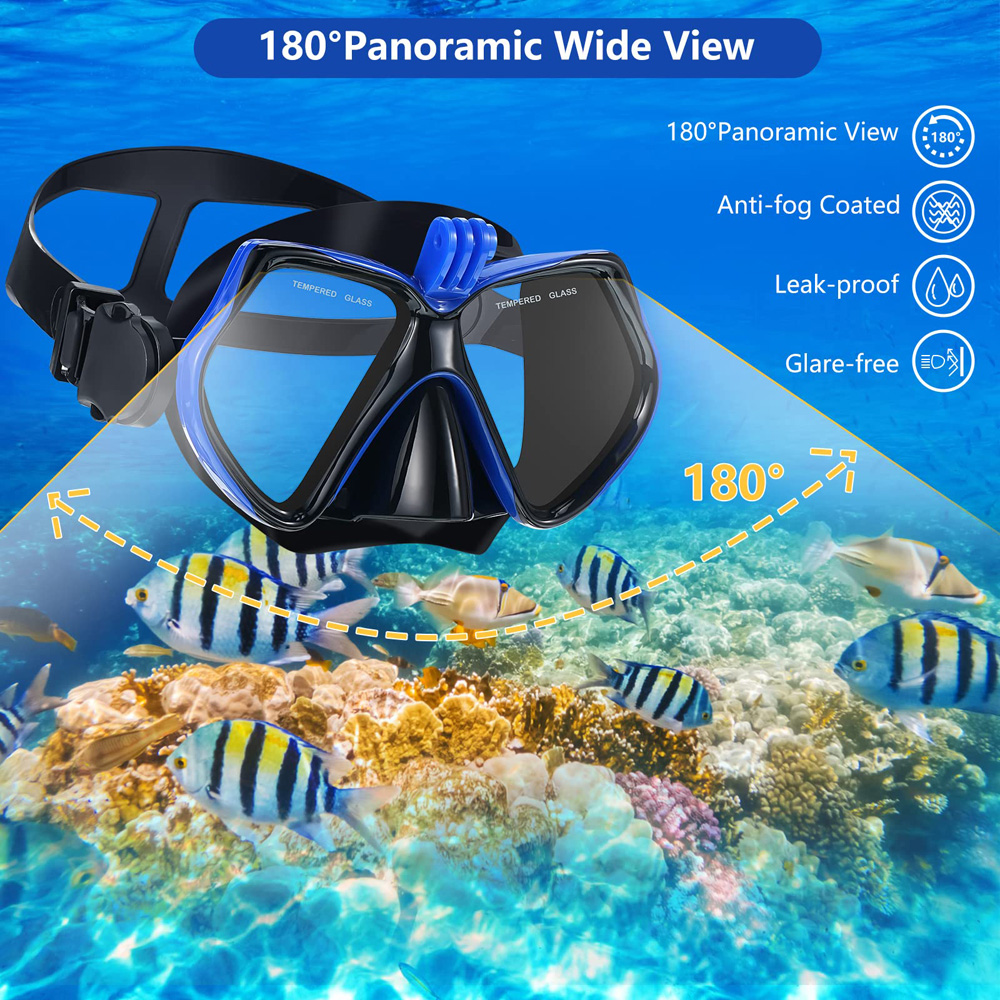JoyMaySun Professional Underwa - Freediving Mask Set recensione e prezzo
