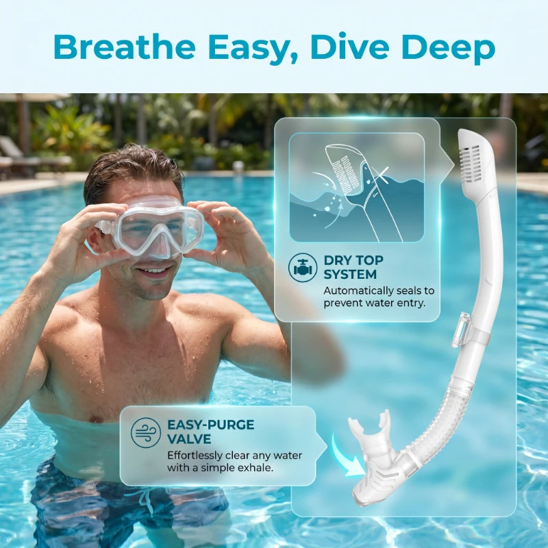 2Pcs Anti-Fog Leak-Proof House - Freediving Mask Set recensione e prezzo