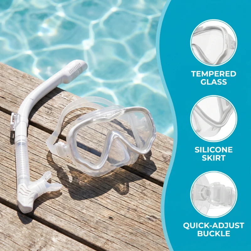 2Pcs Anti-Fog Leak-Proof House - Freediving Mask Set recensione e prezzo